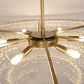 Ghiaccio Glass Oval Chandelier 54''65''-Jecanoli