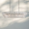 Ghiaccio Glass Oval Chandelier 54''65''-Jecanoli