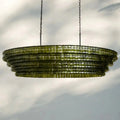 Ghiaccio Glass Oval Chandelier 54''65''-Jecanoli