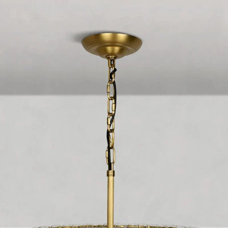 Ghiaccio Glass Oval Chandelier 54''65''-Jecanoli