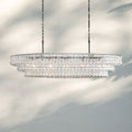 Ghiaccio Glass Oval Chandelier 54''65''-Jecanoli