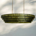 Ghiaccio Glass Oval Chandelier 54''65''-Jecanoli