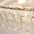 Ghiaccio Glass Oval Chandelier 54''65''-Jecanoli