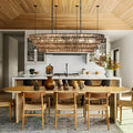 Ghiaccio Glass Oval Chandelier 54''65''-Jecanoli