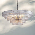 Ghiaccio Glass Round Chandelier 24