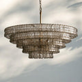 Ghiaccio Glass Round Chandelier 24