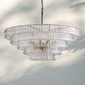 Ghiaccio Glass Round Chandelier 24