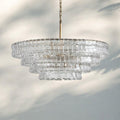 Ghiaccio Glass Round Chandelier 24