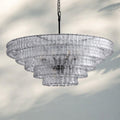 Ghiaccio Glass Round Chandelier 24
