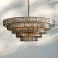 Ghiaccio Glass Round Chandelier 24