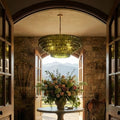 Ghiaccio Glass Round Chandelier 24