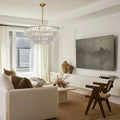 Ghiaccio Glass Round Chandelier 24