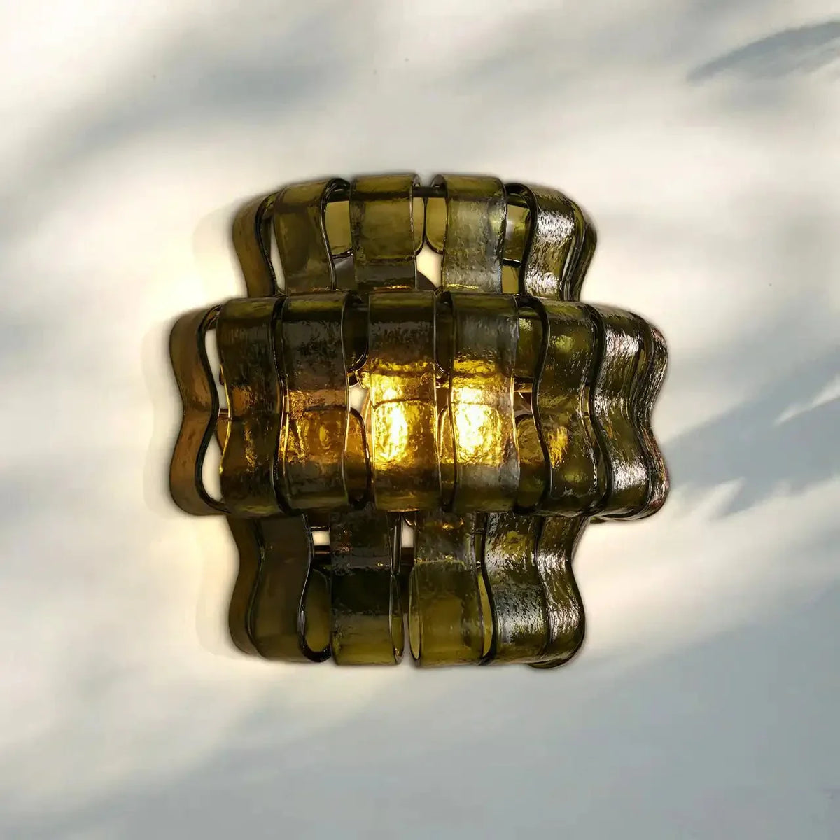 Ghiaccio Glass Wall Sconce-Jecanoli