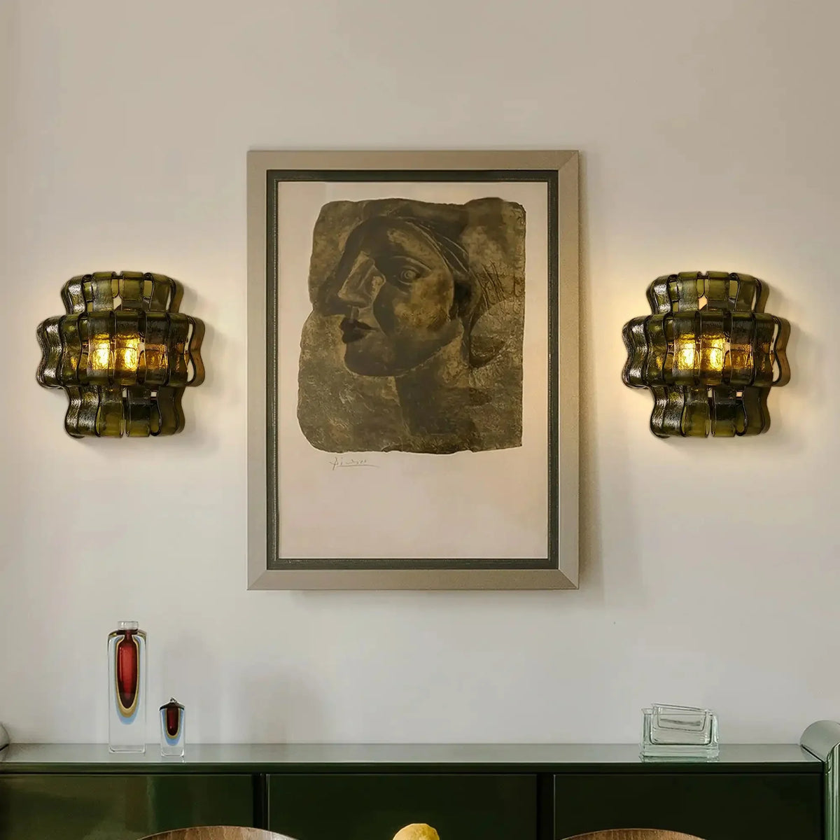Ghiaccio Glass Wall Sconce-Jecanoli