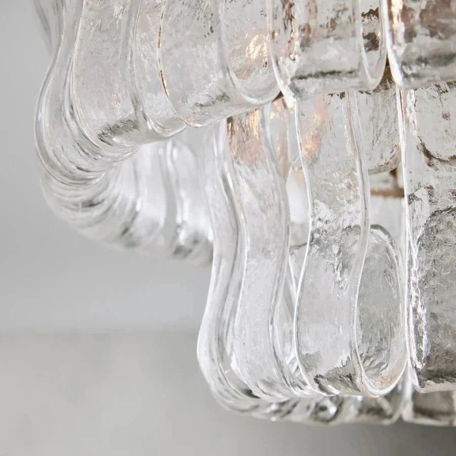Ghiaccio Modern Glass Flushmount-Jecanoli