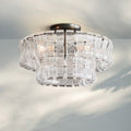Ghiaccio Modern Glass Flushmount-Jecanoli