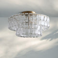 Ghiaccio Modern Glass Flushmount-Jecanoli