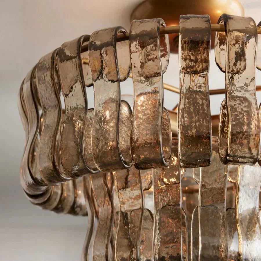 Ghiaccio Modern Glass Flushmount-Jecanoli