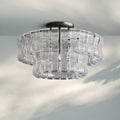 Ghiaccio Modern Glass Flushmount-Jecanoli