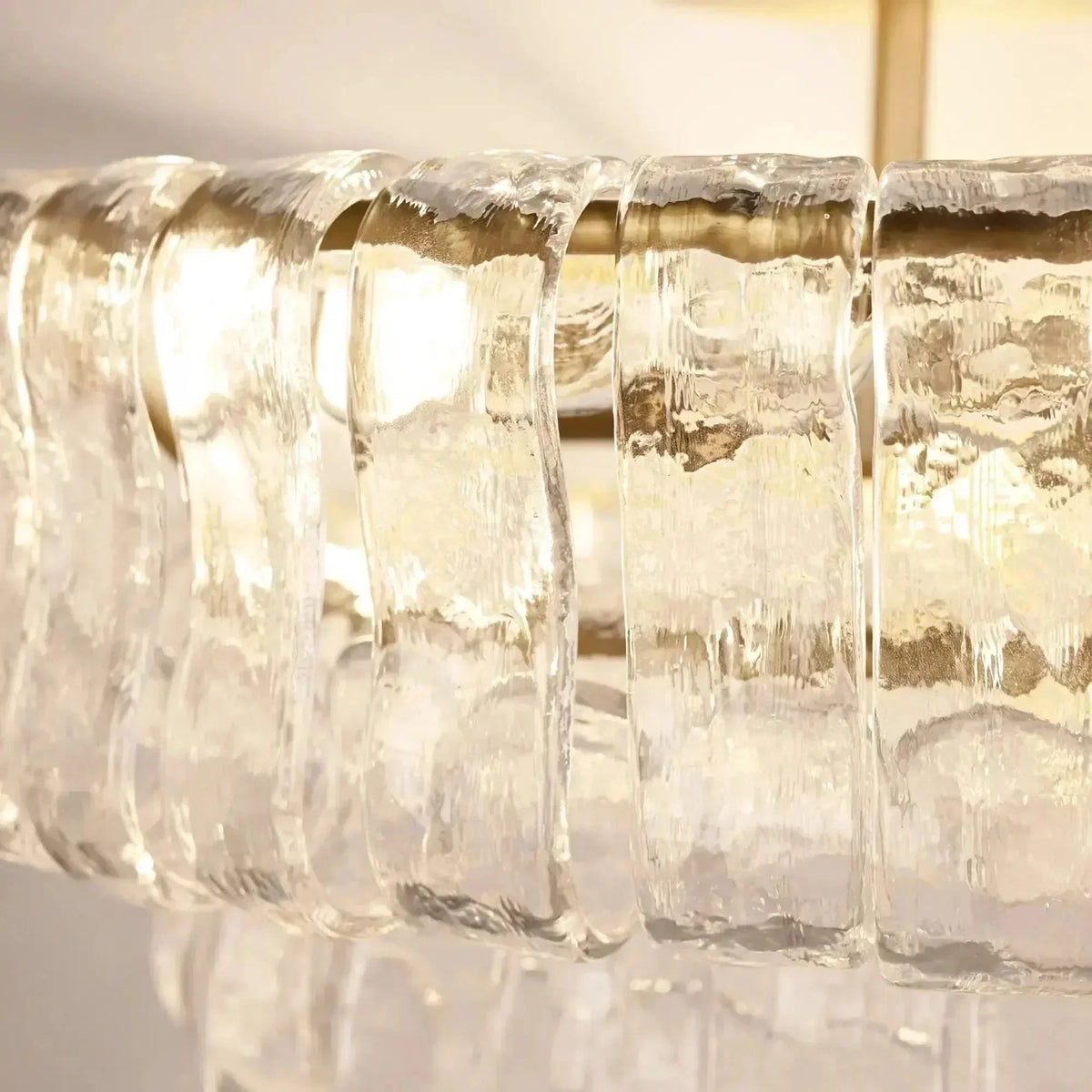 Ghiaccio Modern Glass Flushmount-Jecanoli
