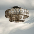 Ghiaccio Modern Glass Flushmount-Jecanoli