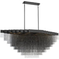 Gildora Linear Chandelier - Black72.8”Jecanoli