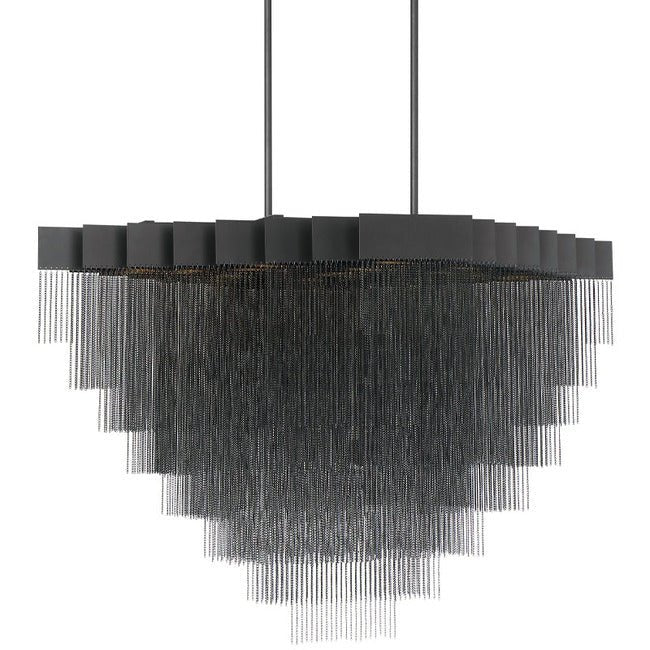 Gildora Linear Chandelier - Black47.3”Jecanoli