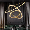Gina Rock Crystal Ring Chandelier - 14.7