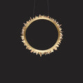 Gina Rock Crystal Ring Chandelier - 14.7