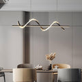 Gina Spiral Rock Crystal Chandelier,Linear Dining Room Chandelier - 39.4