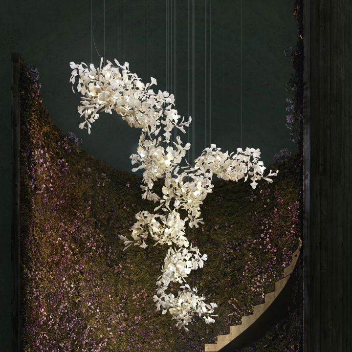 Gingko Combination Chandelier - Jecanoli