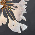 Ginkgo A Branch Chandelier - White + gold accents150CM (L59