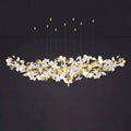 Ginkgo A Branch Chandelier - All white leaves150CM (L59
