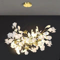 Ginkgo Branch Chandelier - All white leavesL150CM (L59