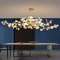 Ginkgo C Branch Chandelier - All white leaves200CM (78¾
