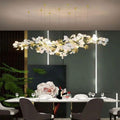 Ginkgo D Branch Chandelier - All white leavesL150(L59