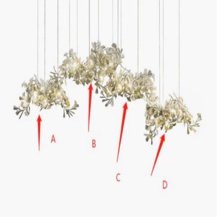 Ginkgo Luxury Chandelier Style H - 20 Lights: L 118.1(300cm) x H 78.7(200cm)Jecanoli