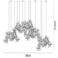 Ginkgo Luxury Chandelier Style H - 20 Lights: L 118.1(300cm) x H 78.7(200cm)Jecanoli