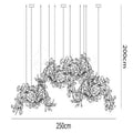 Ginkgo Luxury Chandelier Style H - 18 Lights: L 98.4(250cm) x H 78.7(200cm)Jecanoli
