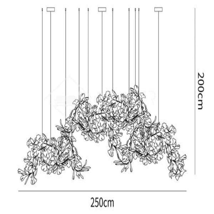 Ginkgo Luxury Chandelier Style H - 18 Lights: L 98.4(250cm) x H 78.7(200cm)Jecanoli