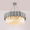 Astra Gold/Chrome Crystal Chandelier for Living Room & Dining Room-Crystal Chandelier-Jecanoli