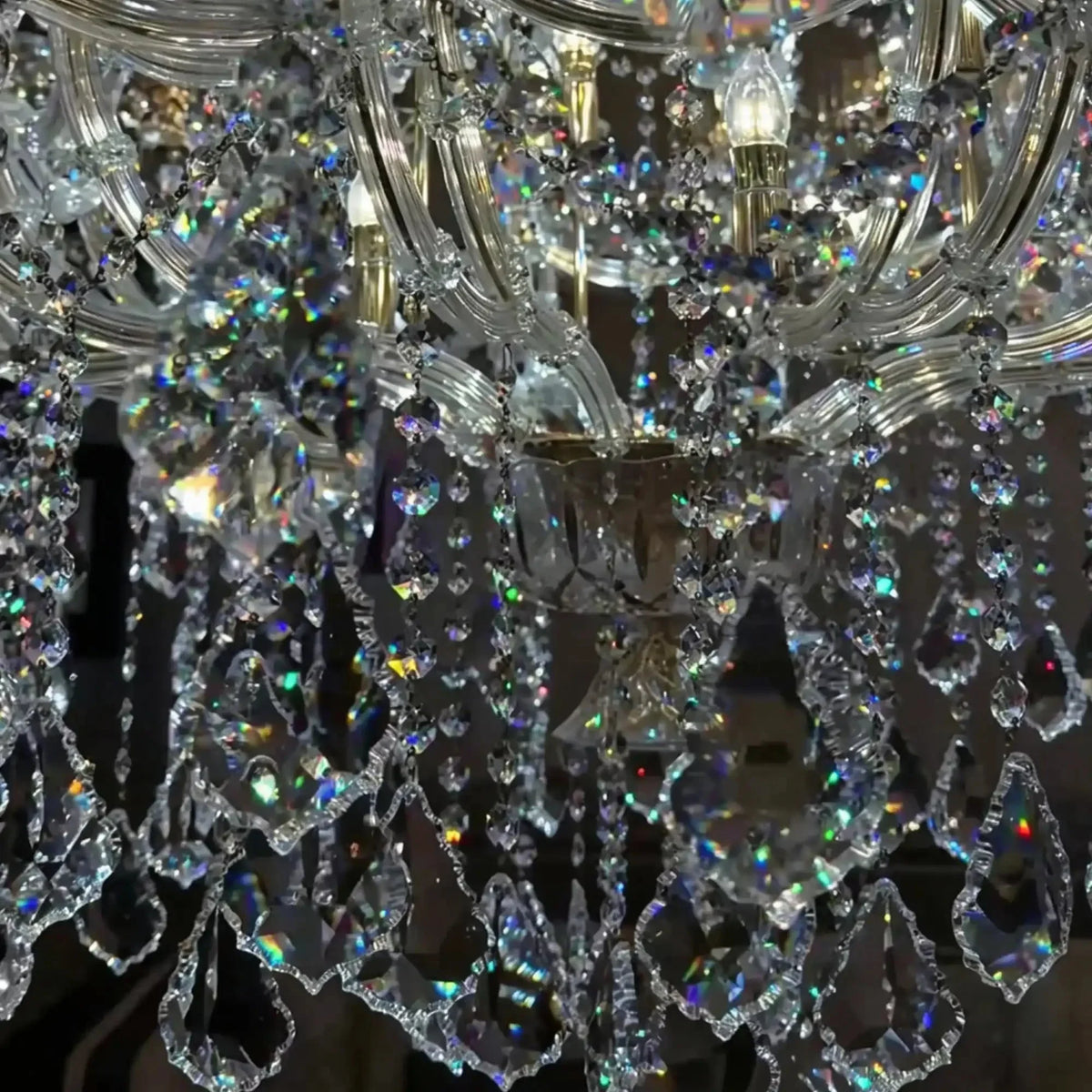 Grand Imperial Crystal Palace Chandelier for Mansion/Hotel Lobby/Banquet Hall - 54 Lights/D63"*H72.8"(D160cm*H185cm)/100kgWarm LightJecanoli