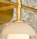 Alabaster Shade Greenwich Triple Wall Sconce-Jecanoli