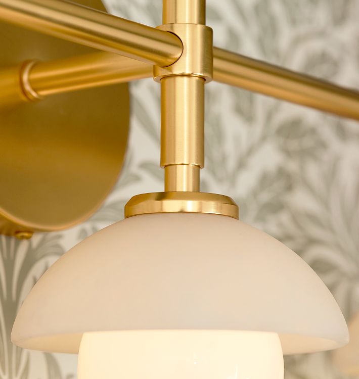 Alabaster Shade Greenwich Triple Wall Sconce-Jecanoli
