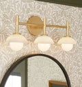 Alabaster Shade Greenwich Triple Wall Sconce-Jecanoli