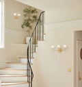 Alabaster Shade Greenwich Triple Wall Sconce-Jecanoli