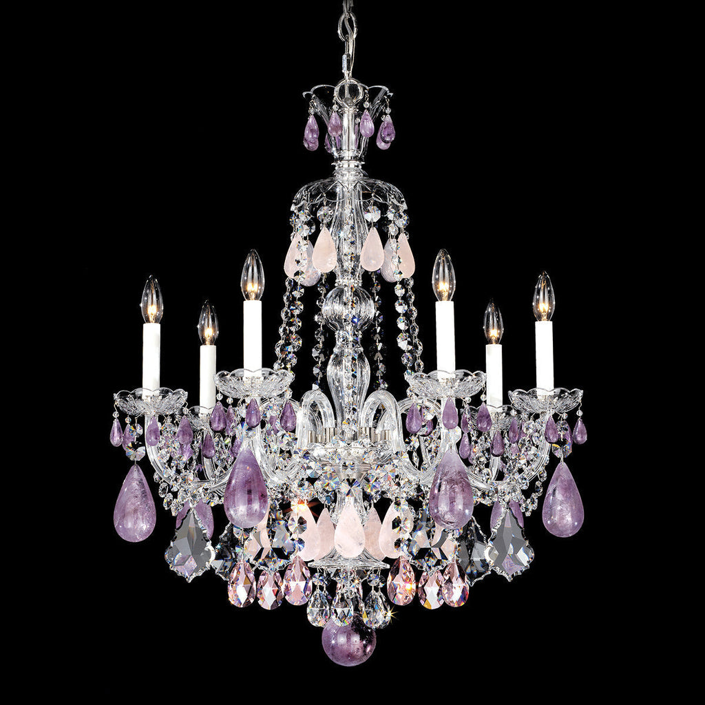 Halstead Rock Crystal 7-Light Chandelier 24"