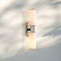 Harline Alabaster 2-Light Wall Sconce-Jecanoli
