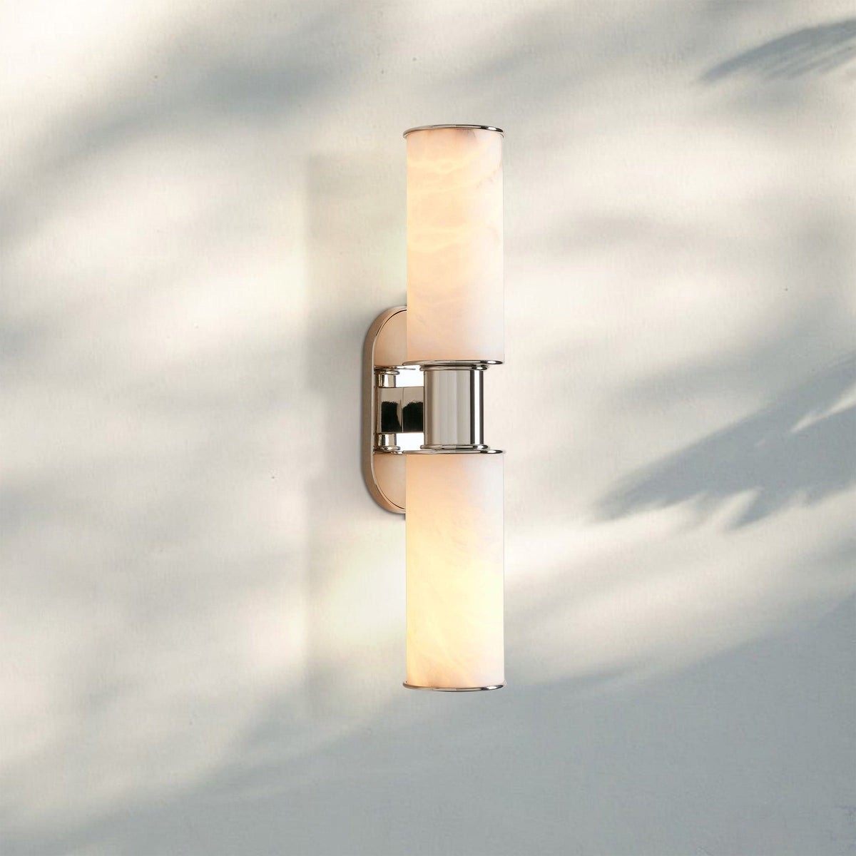 Harline Alabaster 2-Light Wall Sconce-Jecanoli