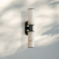 Harline Alabaster 2-Light Wall Sconce-Jecanoli